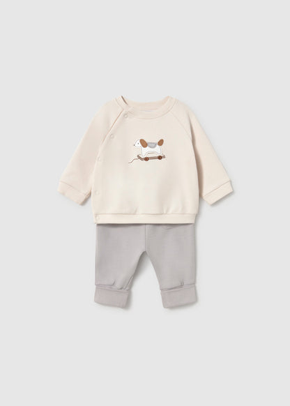 Mayoral Baby Boy Puppy Fog Knit Set