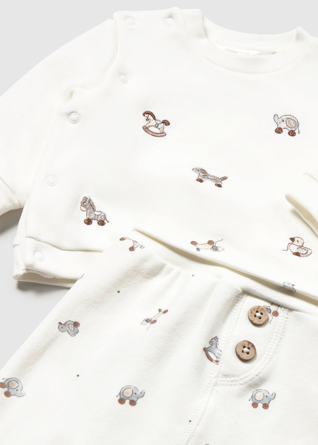 Mayoral Baby Boy Puppy Fog Knit Set