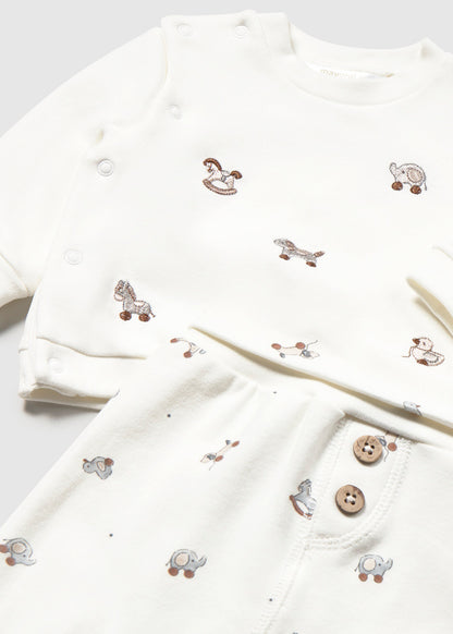 Mayoral Baby Boy Puppy Fog Knit Set
