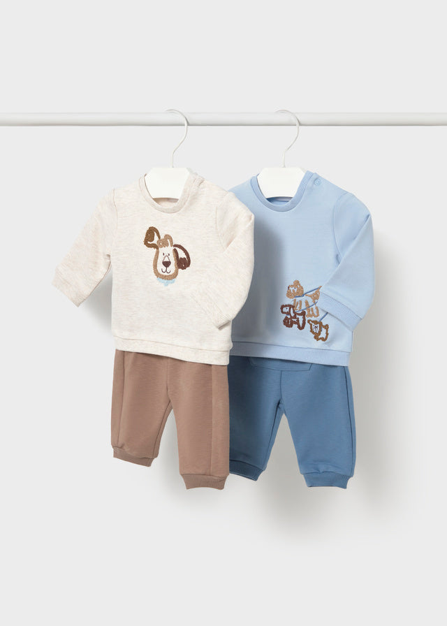 Mayoral Baby Boy Puppy Sky Knit Set