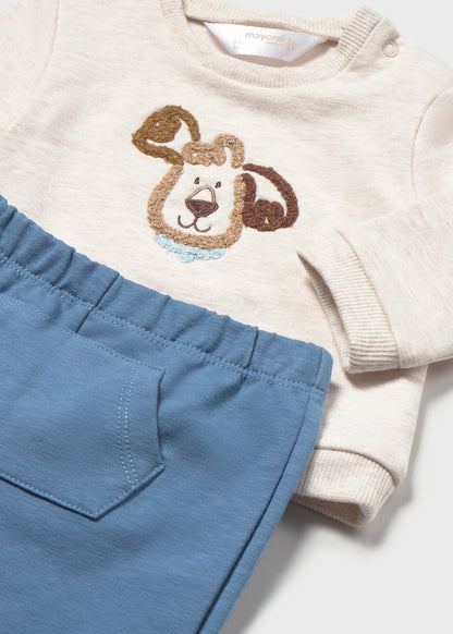 Mayoral Baby Boy Puppy Sky Knit Set