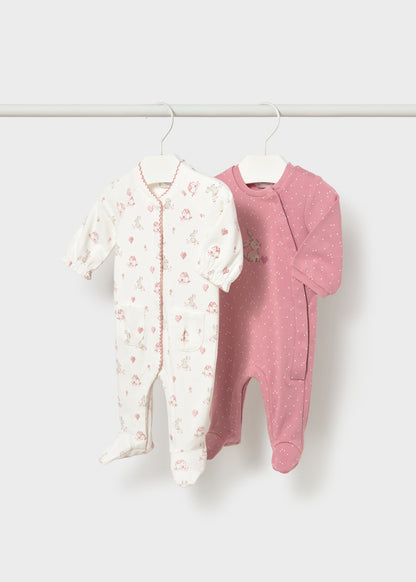Mayoral Baby Girl Bunny Pink Cipria Bodysuits