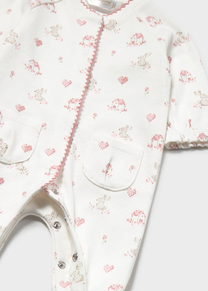 Mayoral Baby Girl Bunny Pink Cipria Bodysuits