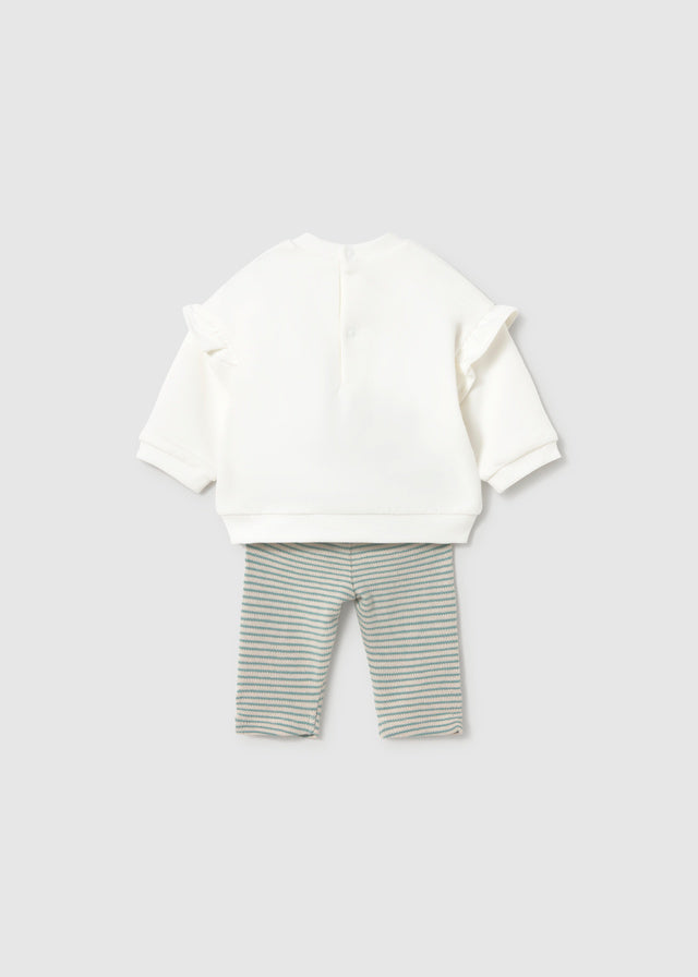 Mayoral Baby Minera Teddy Bear & Heart 2-Piece Leggings Set