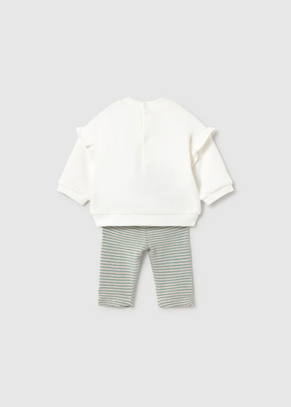 Mayoral Baby Minera Teddy Bear & Heart 2-Piece Leggings Set