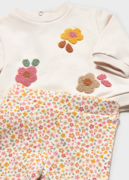 Mayoral Baby Girl Fall Floral  2-Piece Leggings Set