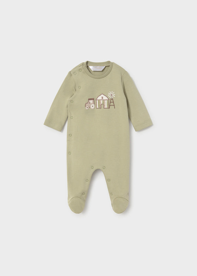 Mayoral Baby Boy Bayleaf Tractor Footie