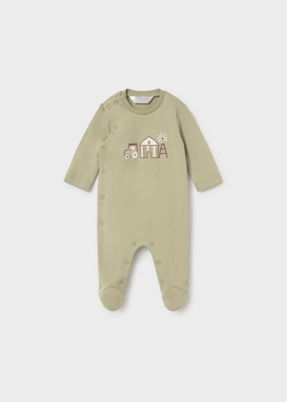 Mayoral Baby Boy Bayleaf Tractor Footie