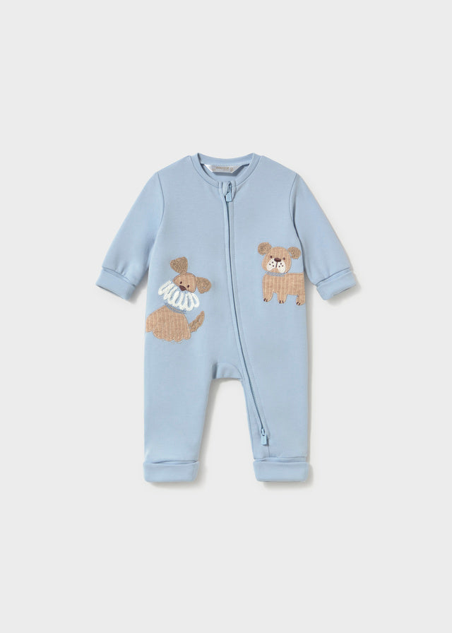 Mayoral Baby Boy Sky Puppy Convertible Foot Romper