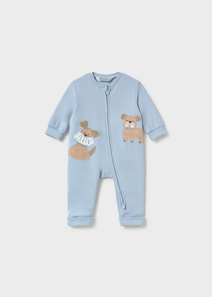 Mayoral Baby Boy Sky Puppy Convertible Foot Romper