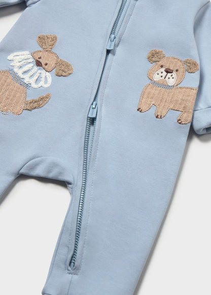 Mayoral Baby Boy Sky Puppy Convertible Foot Romper