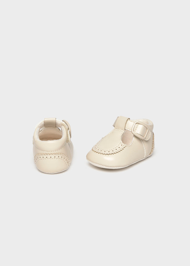 Mayoral Baby T-Strap Shoes- Ceramic