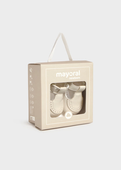 Mayoral Baby T-Strap Shoes- Ceramic