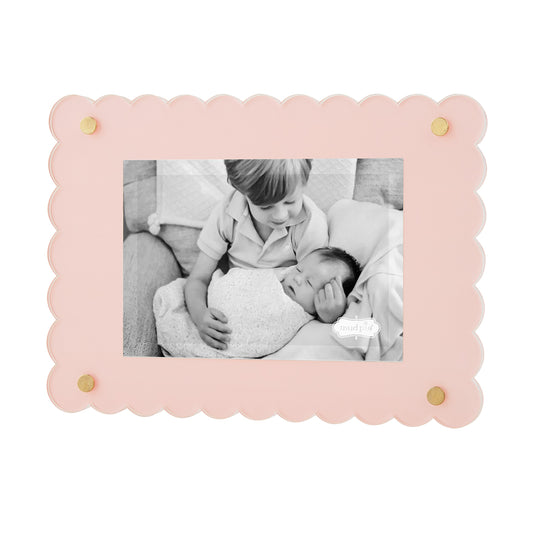 Scallop Acrylic Frame Pink - Persnickety Shop