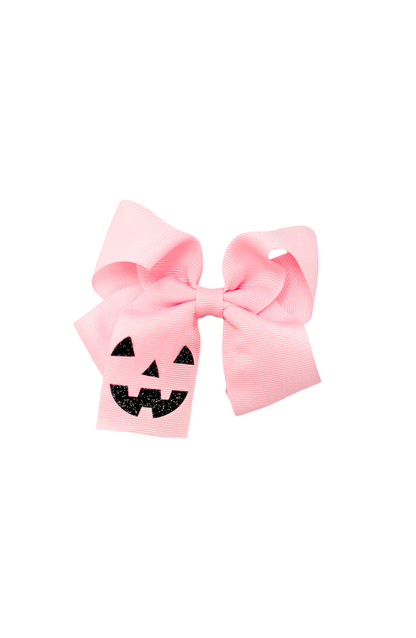 Jack-O-Lantern Pumpkin Hair Bow: Orange - Persnickety Shop