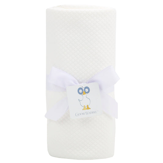 Knit Blanket - White - Persnickety Shop