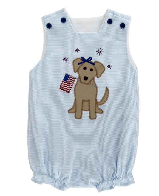 The Bailey Boys Patriotic Pup - Girls Knit Infant Bubble - Persnickety Shop