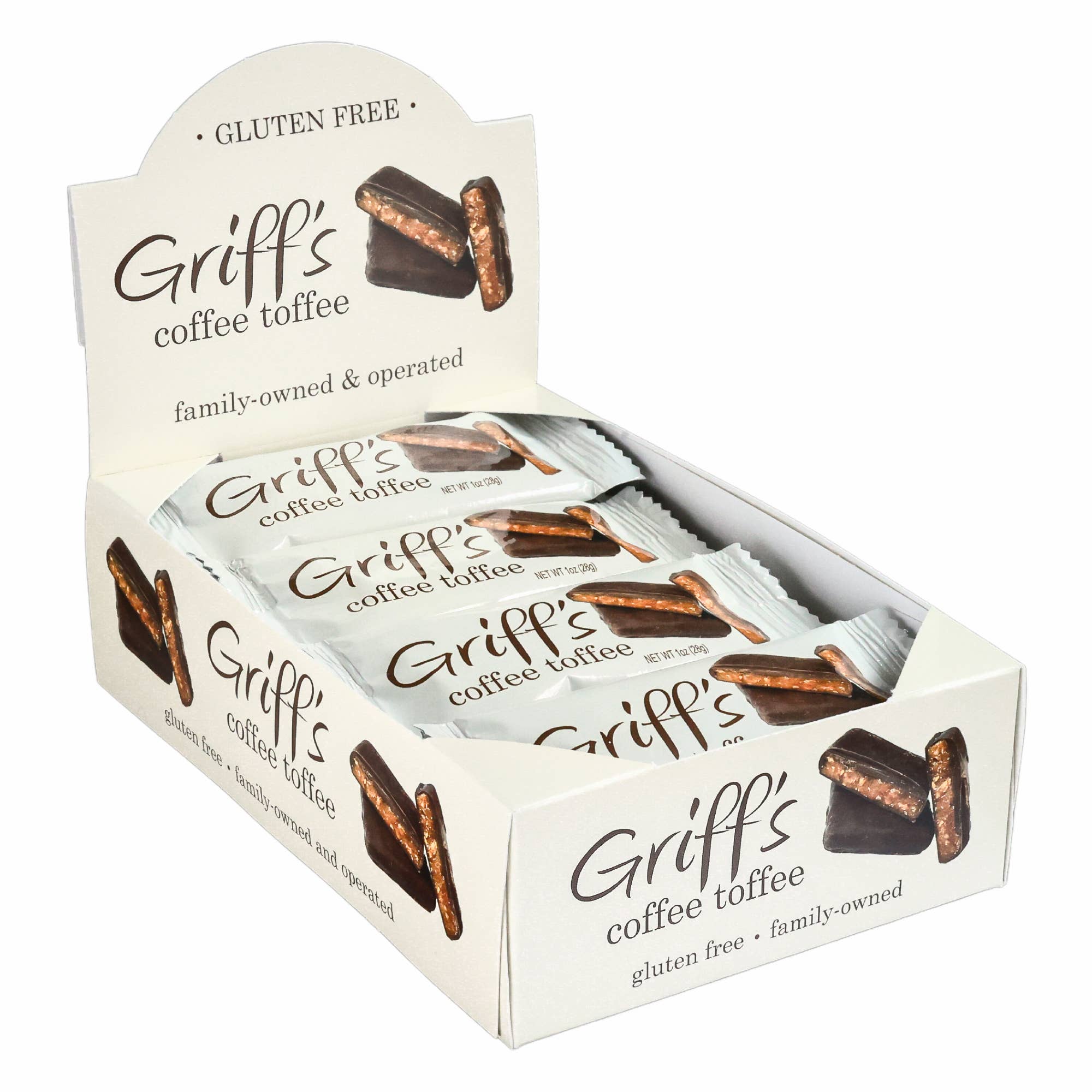 Griff's Coffee Toffee - 1oz Dark Chocolate Toffee - Persnickety Shop