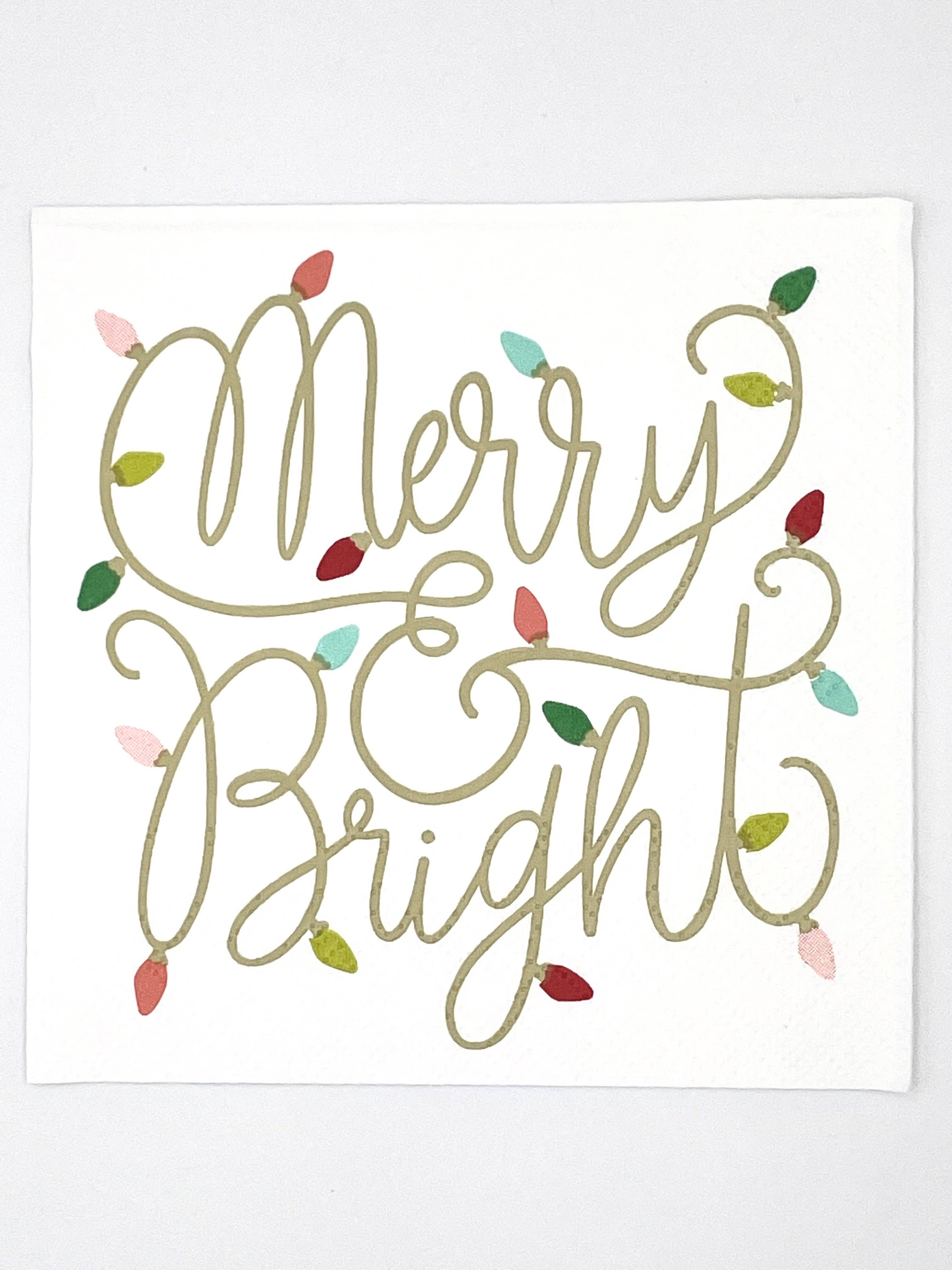 Christmas Cocktail Napkins | Merry and Bright - 20ct: Default Title - Persnickety Shop