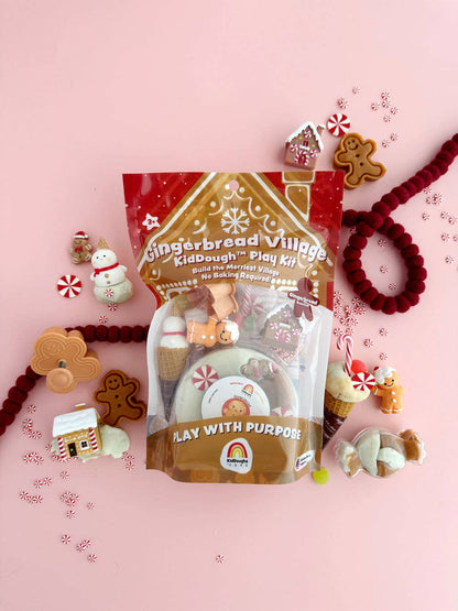 GINGERBREAD VILLAGE KIDDOUGH PLAY KIT
