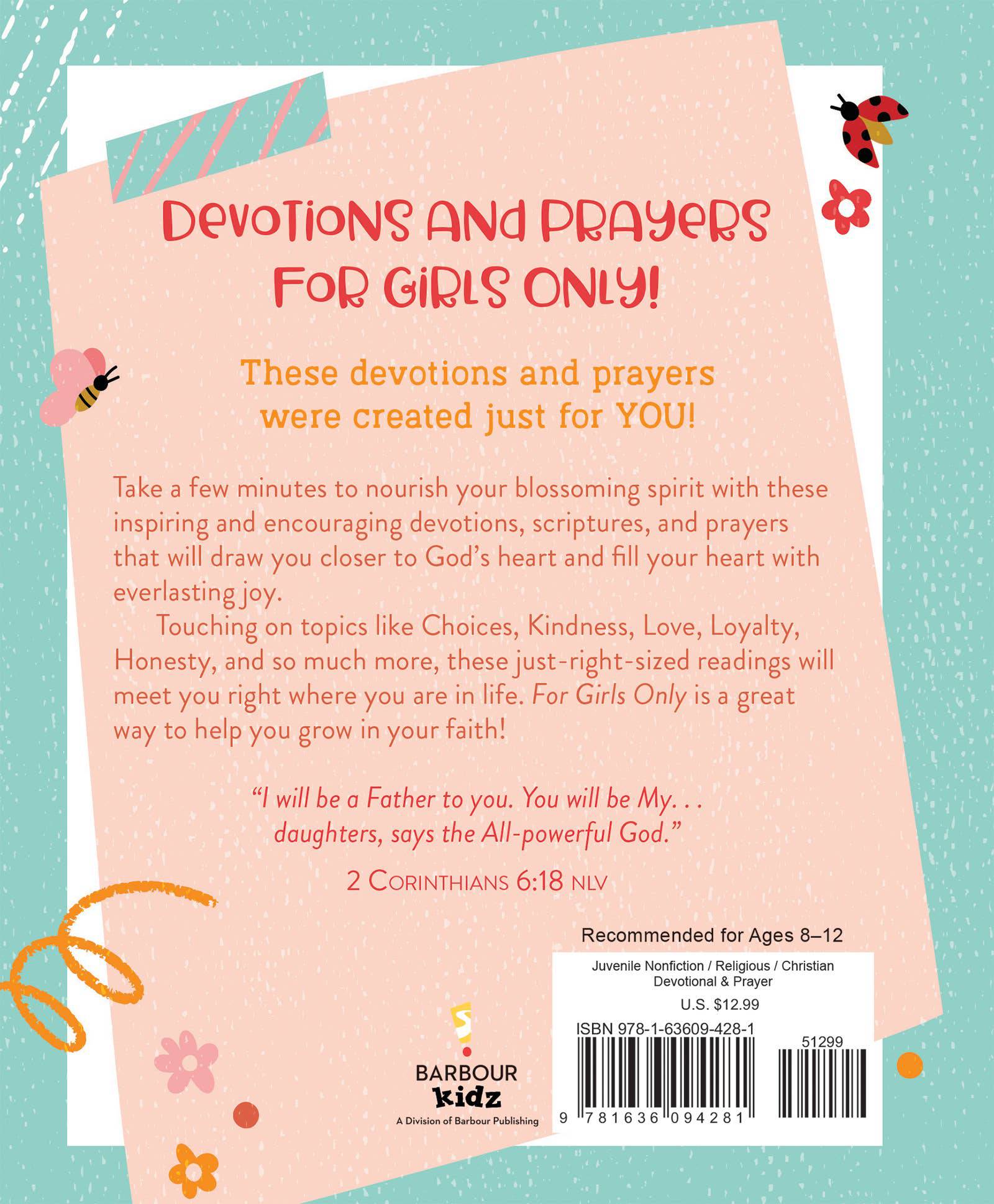 For Girls Only: Hope-Filled Devotions and Prayers - Persnickety Shop