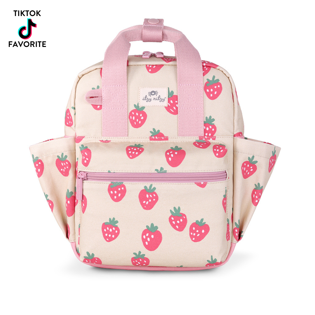 Itzy Bitzy Backpack: Strawberries & Cream