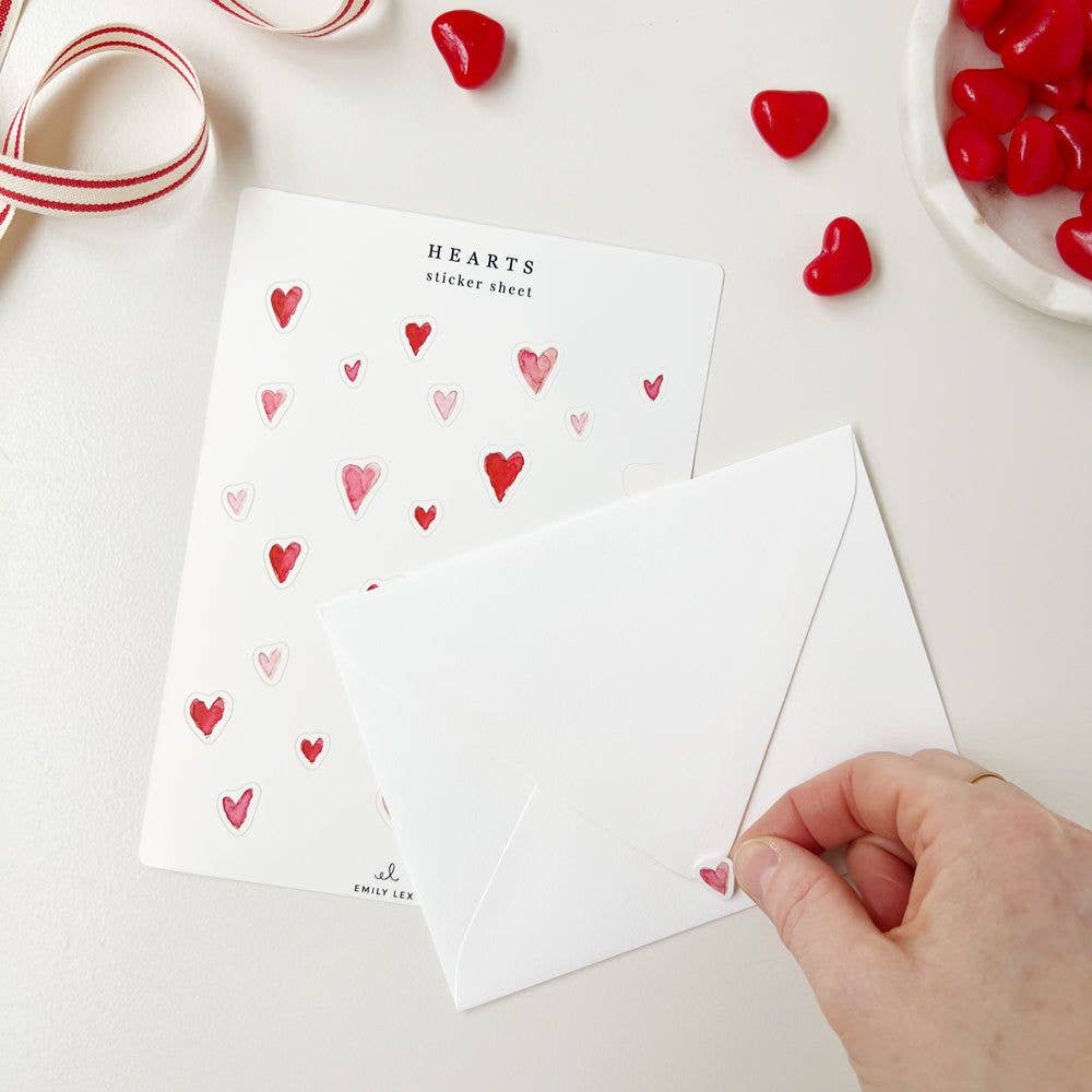 Valentine sticker sheets