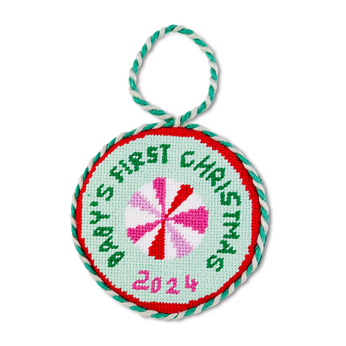 Needlepoint Ornament - Baby's 1st - Persnickety Shop