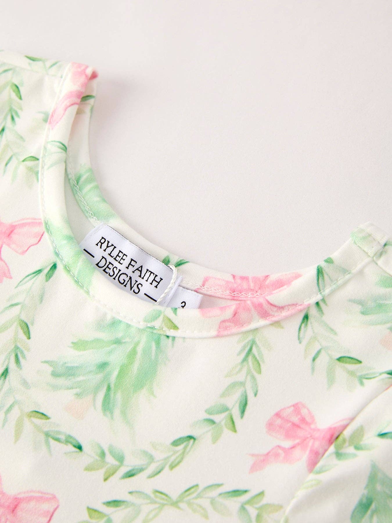 Festive Christmas Tree & Wreath Girls Dress: 2 - Persnickety Shop