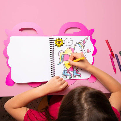 SUPER COLORING & STICKER BOOK - UNICORN