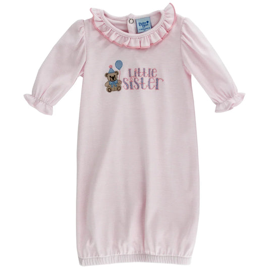 Bailey Boys Pink & White Stripe - Little Sister Sac - Persnickety Shop