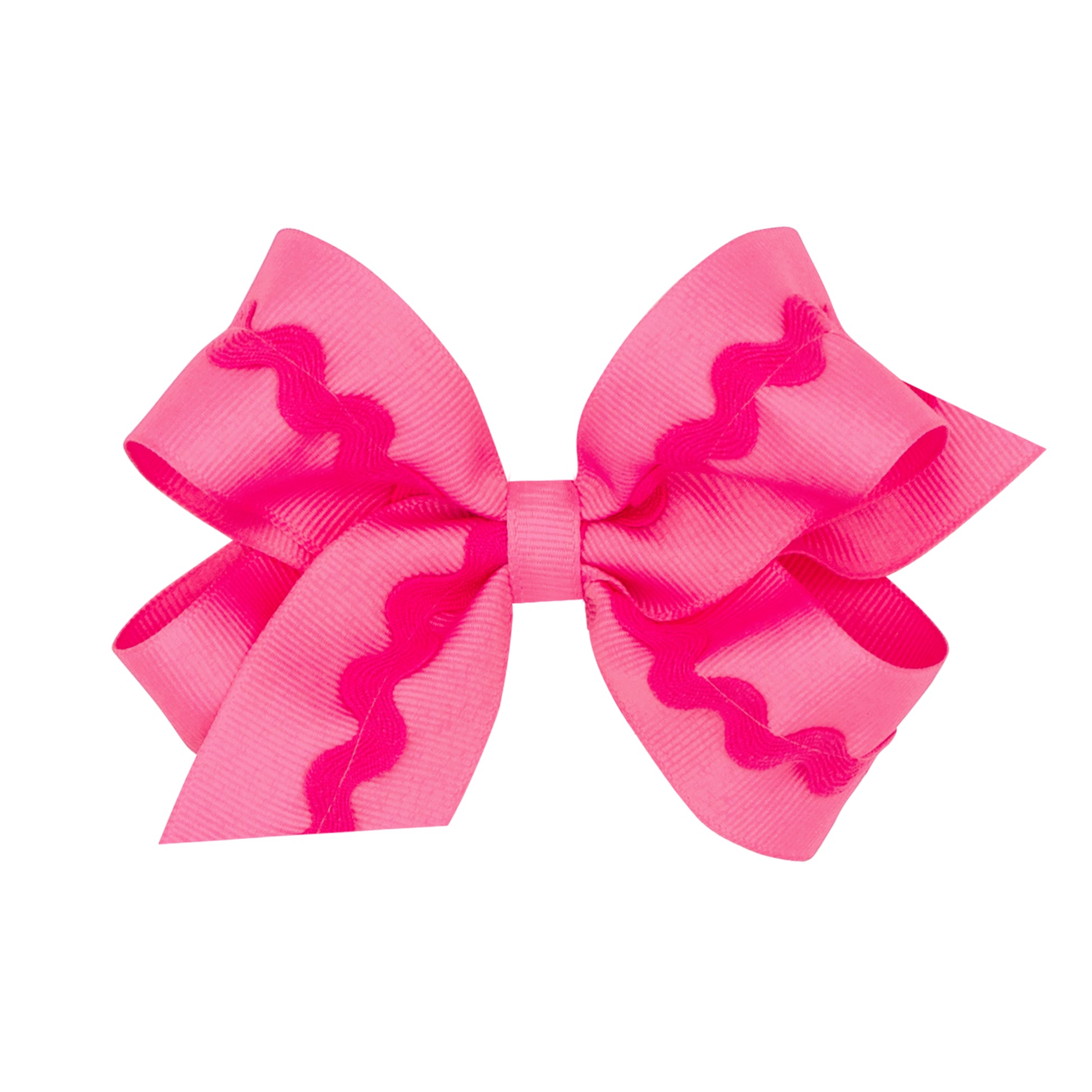 Grosgrain Hair Bow with Ric-Rac Trim Wee Ones - Persnickety Shop