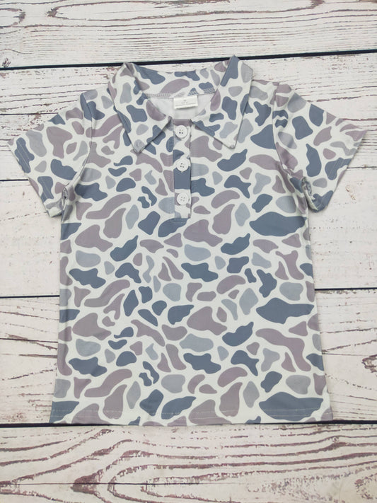 Baby Boys Camouflage Printed Polo: 6-12M - Persnickety Shop
