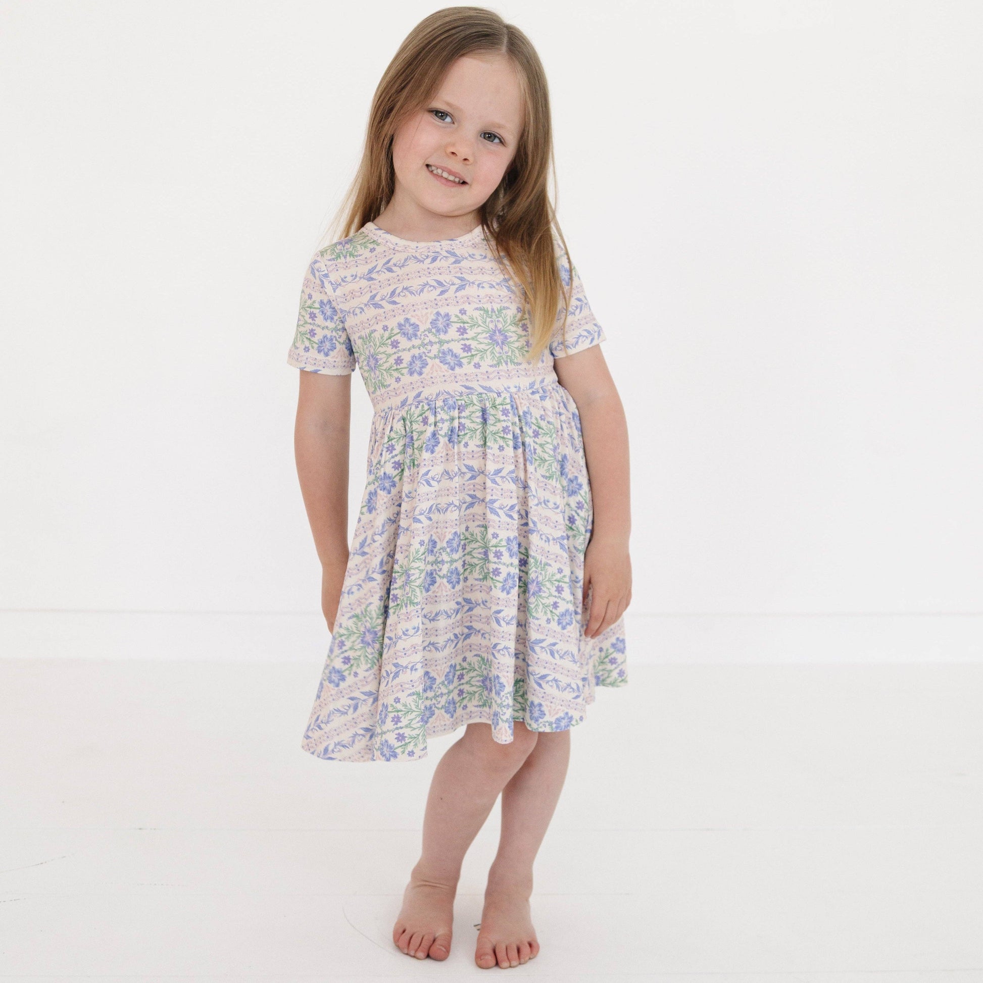 Spring Cascade Bamboo Twirl Dress: 4T - Persnickety Shop