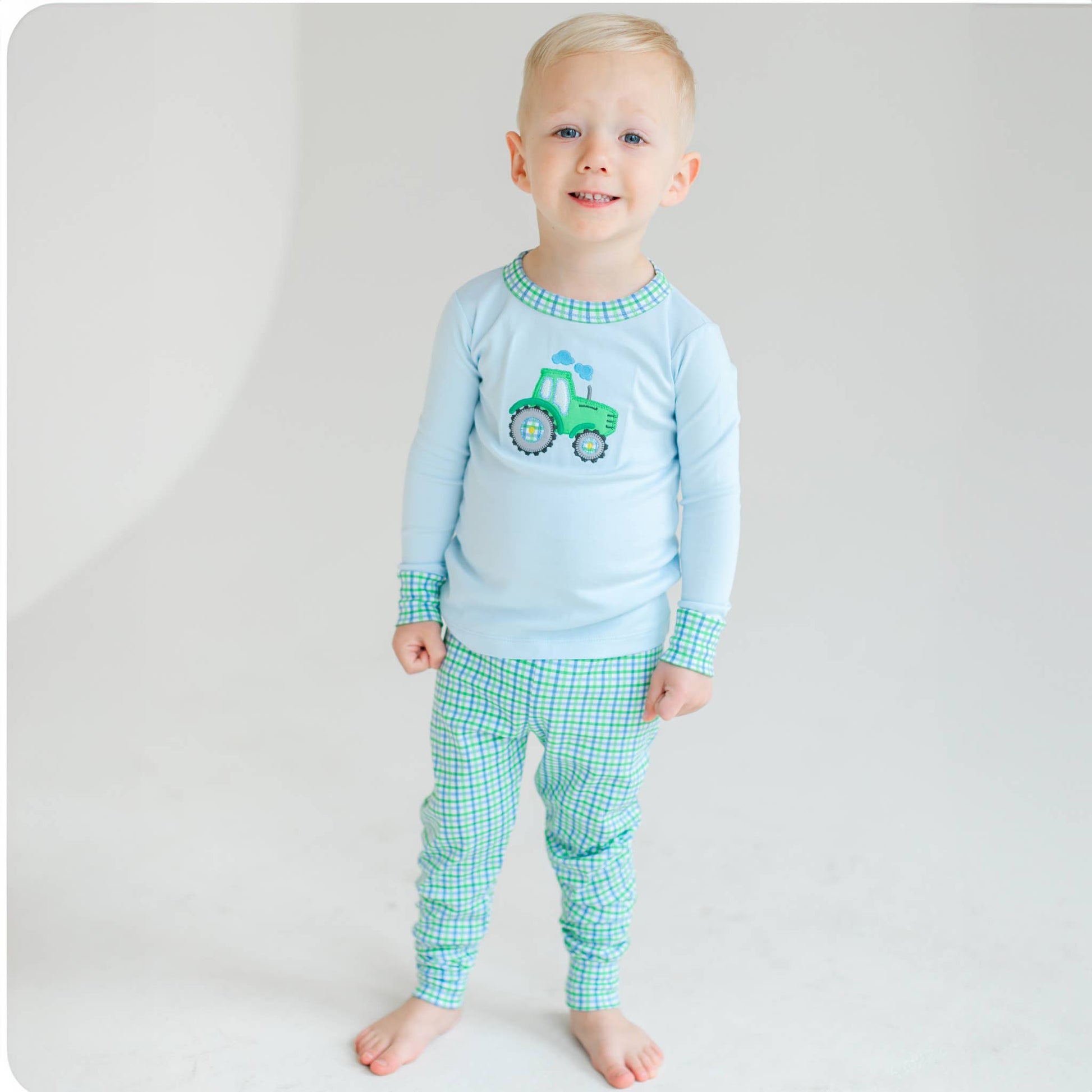 Tractor Tales Applique Long Pajamas: 2T - Persnickety Shop
