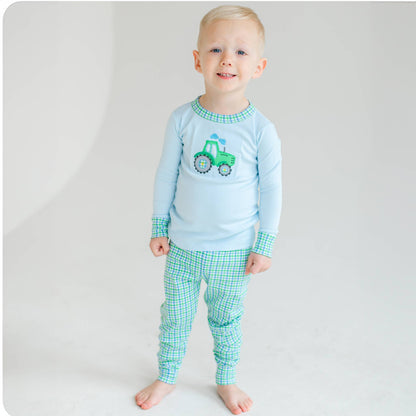 Tractor Tales Applique Long Pajamas: 2T - Persnickety Shop