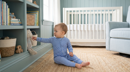 Cobalt Stripe Bamboo Sleeper