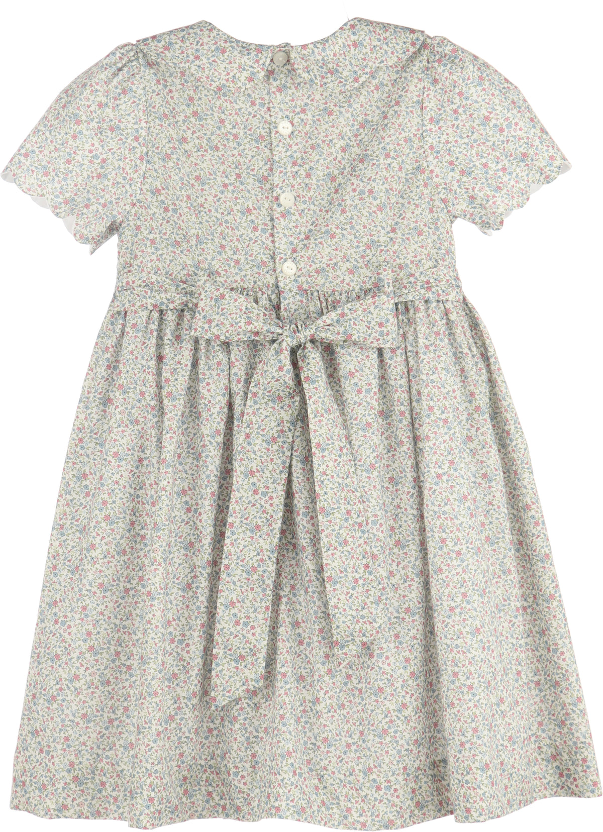 Luli & Me Fall Blossom Smock Dress, Pink