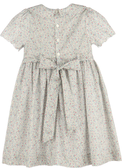 Luli & Me Fall Blossom Smock Dress, Pink