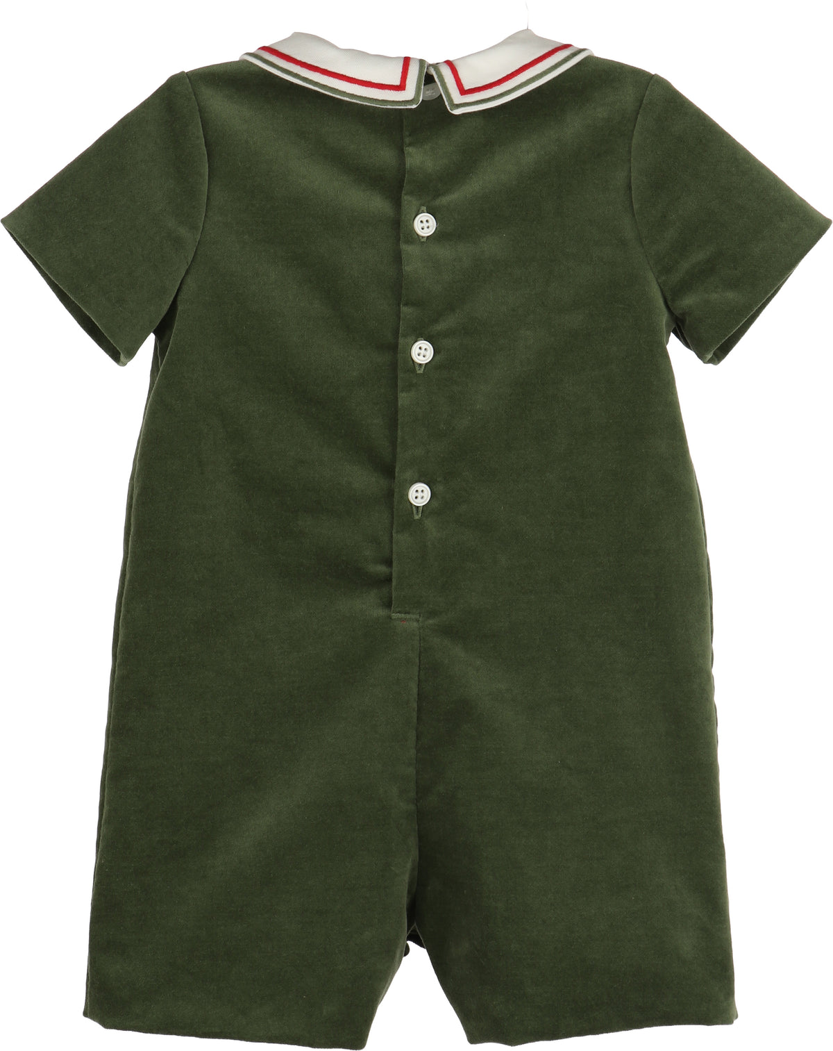 Luli & Me Mistletoe Velvet Boy Bubble, Green