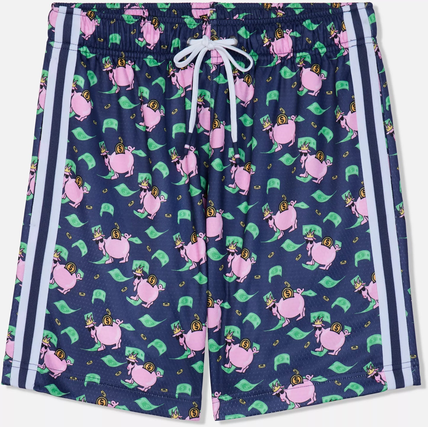 GOAT USA Boys' Piggy Bank All-Over Print Mesh Shorts