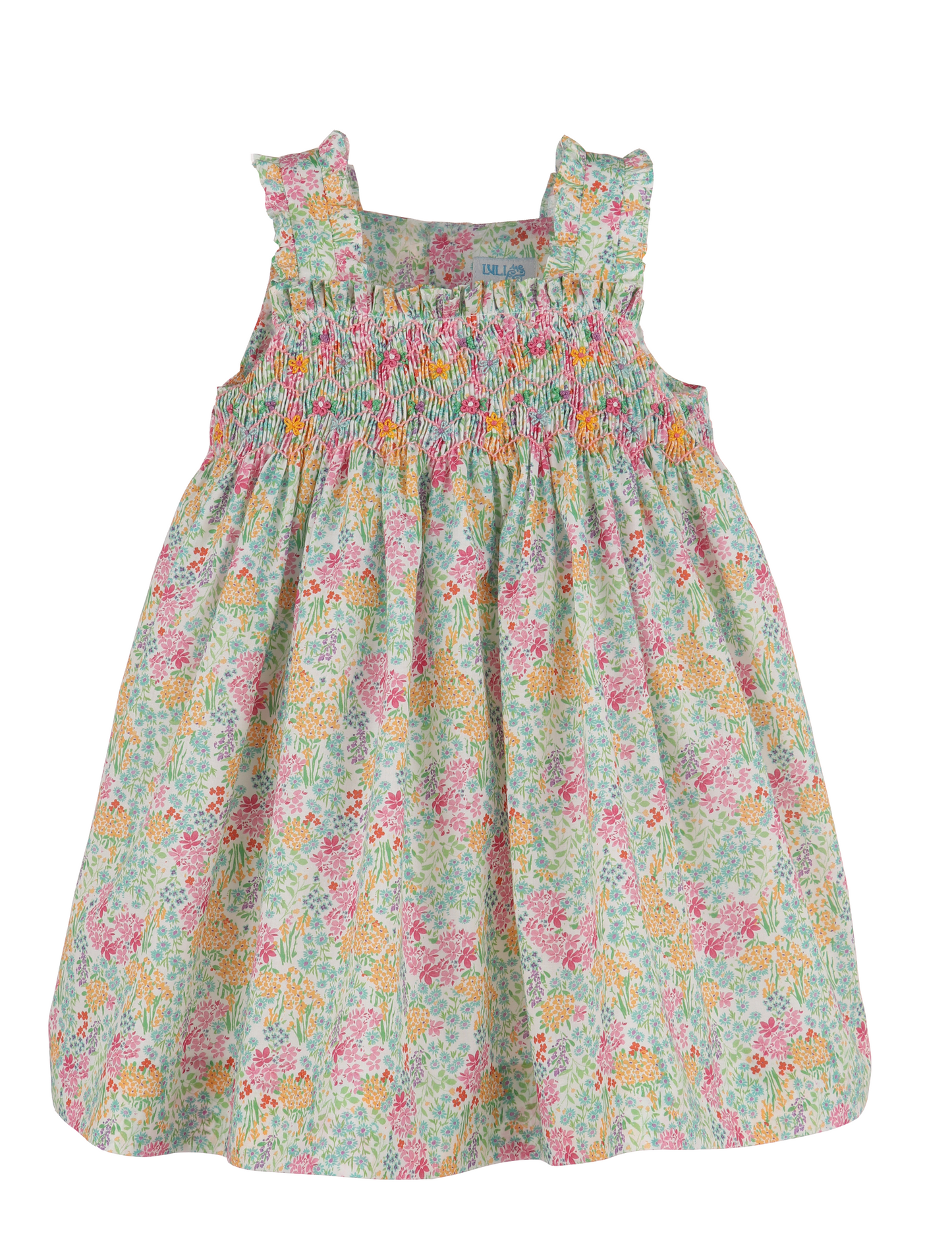 Garden Smock Dress- Pink - Persnickety Shop