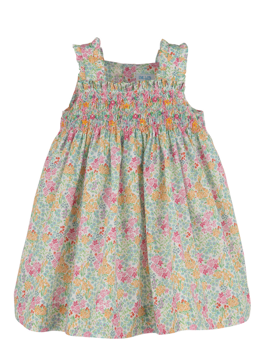 Garden Smock Dress- Pink - Persnickety Shop