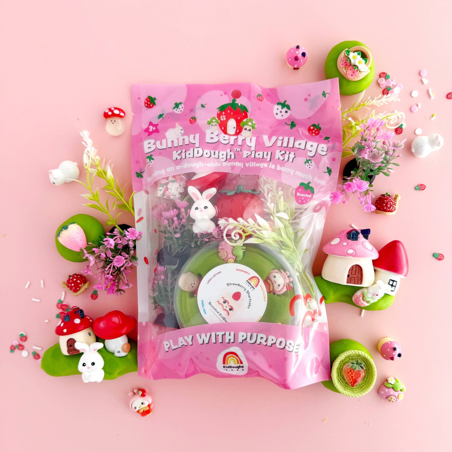 Bunny Berry Village KidDough Play Kit - Persnickety Shop
