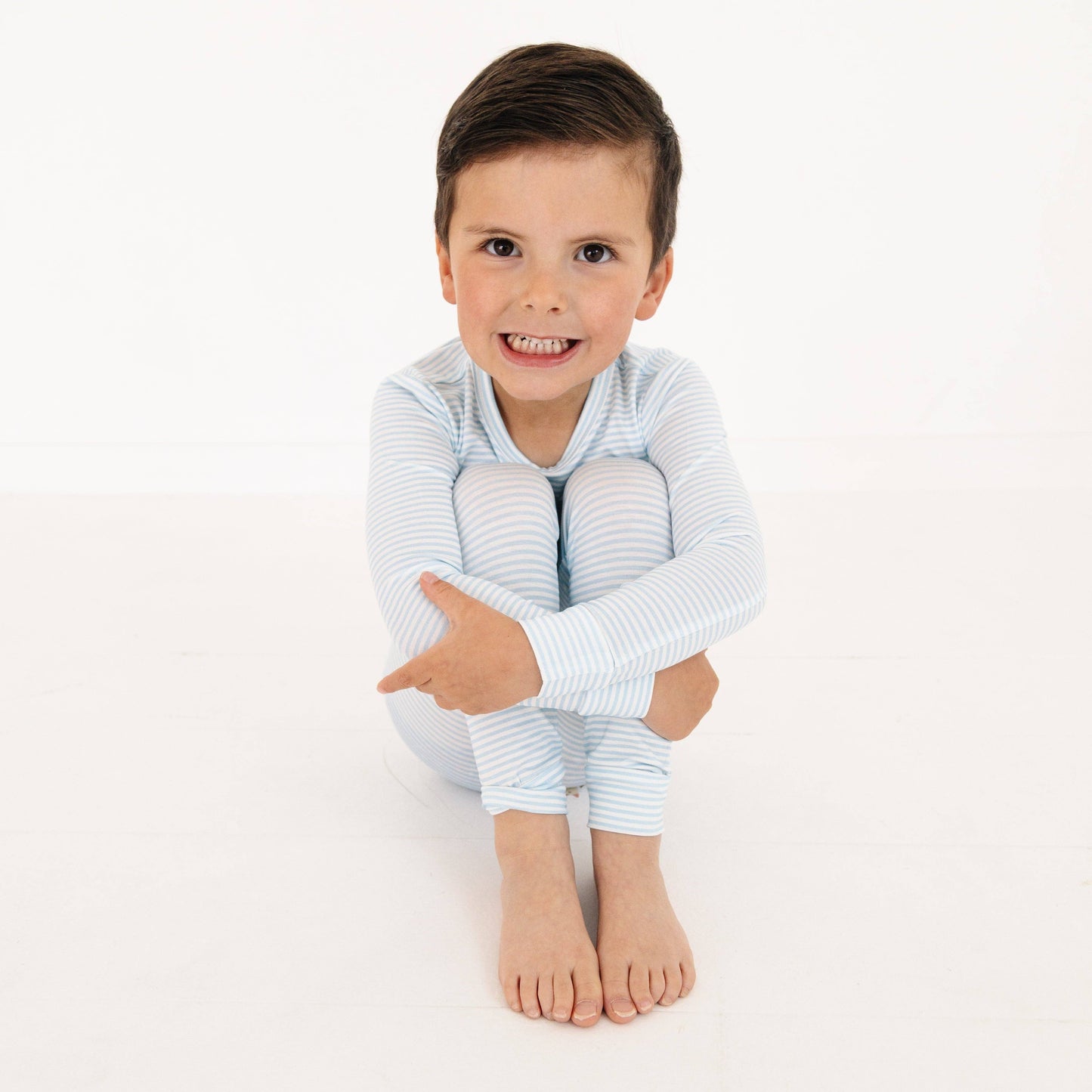 Seaside Stripe Bamboo Toddler Pajama Set: 2T - Persnickety Shop