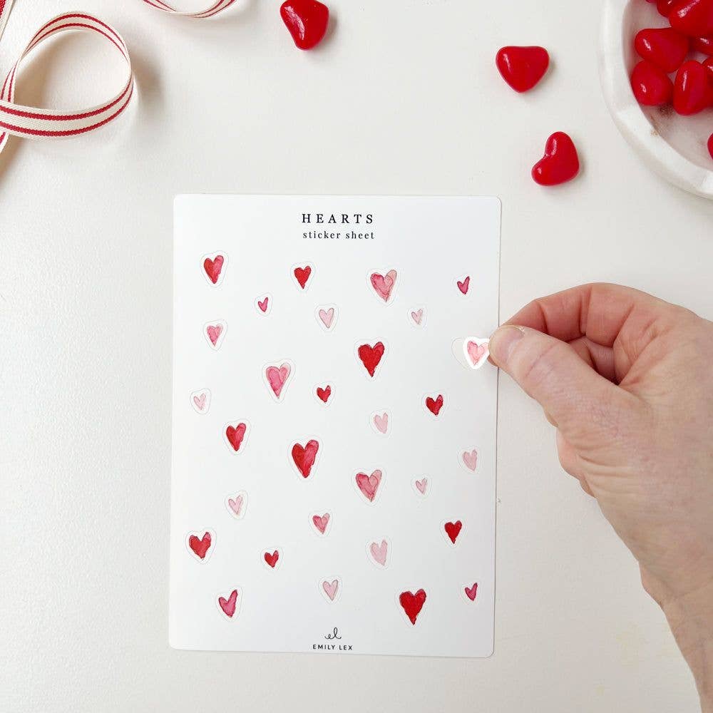 Valentine sticker sheets