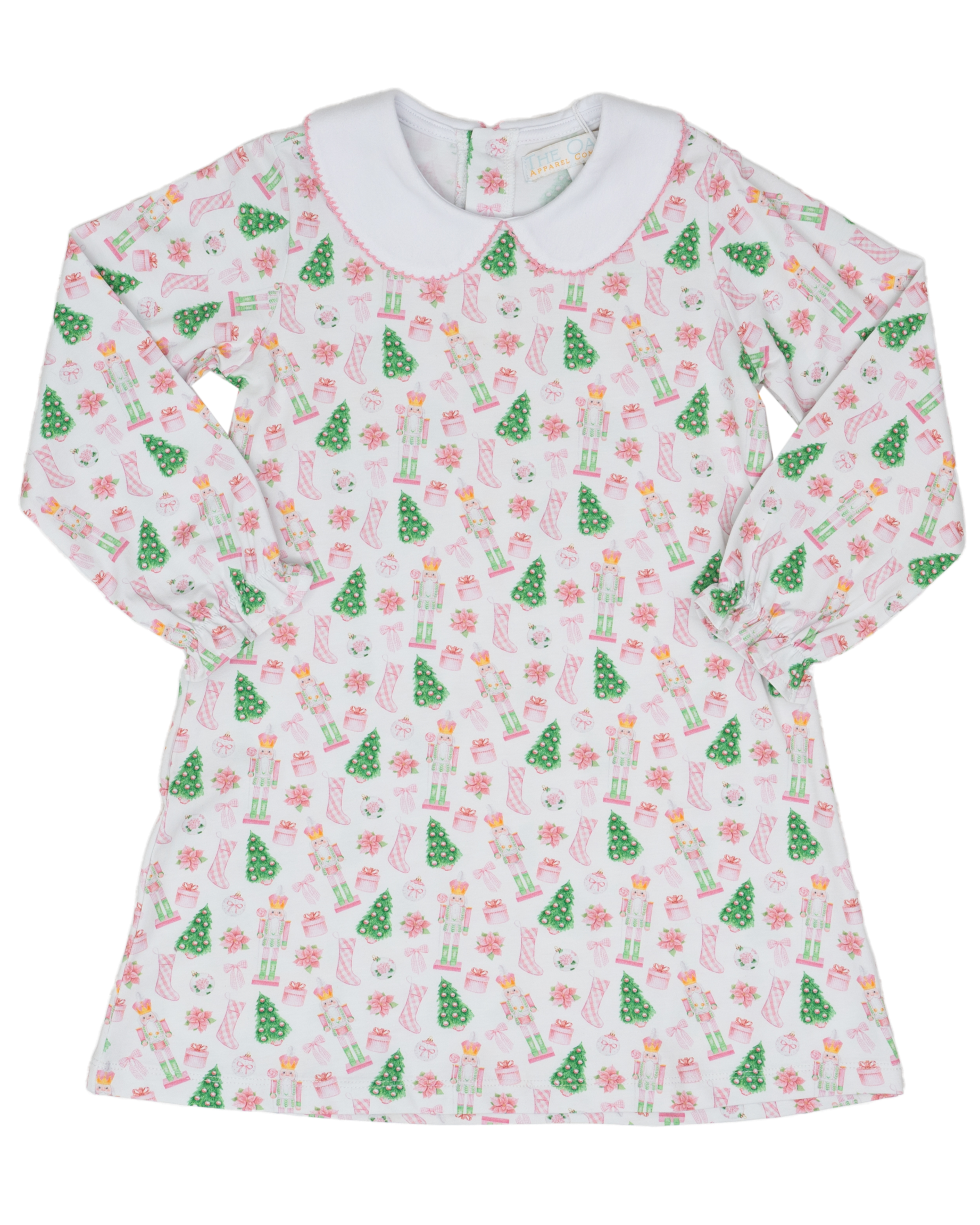Presley Kait Preppy Christmas Long Sleeve Dress: 6 - Persnickety Shop
