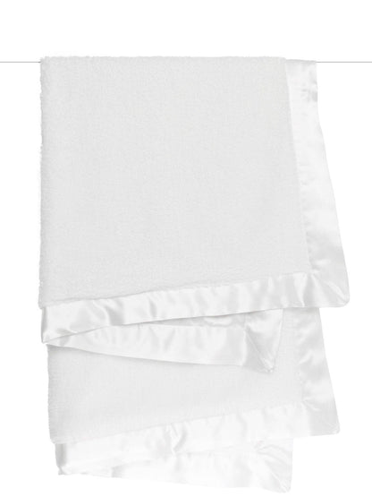 Chenille Satin™ Baby Blanket: Pink