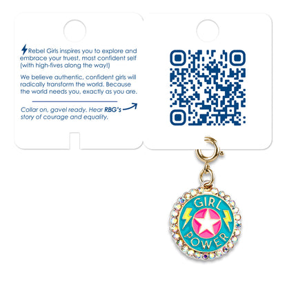 Gold Rebel Girls Girl Power Charm - Persnickety Shop
