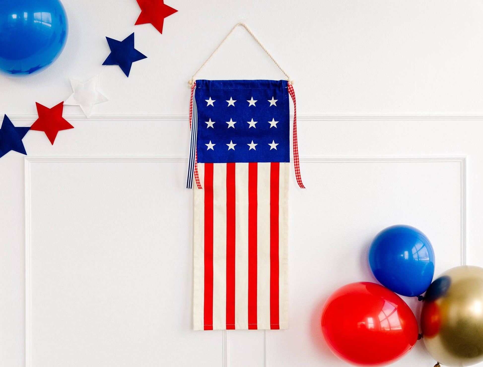 PLHB72 -  USA Flag Canvas Hanging Banner - Persnickety Shop